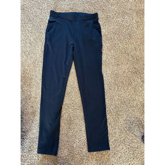 Women's Blue Dress Pants Size M Straight Leg Workwear - Picture 4 of 8